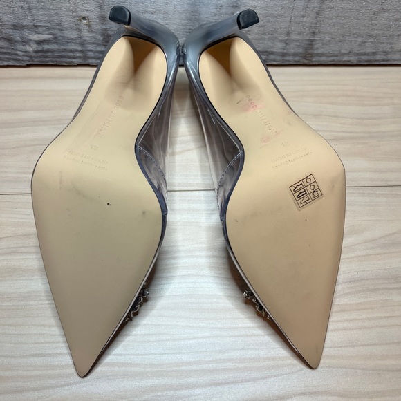 GOOD AMERICAN CINDER-F*CKING-RELLA JEWELED CLEAR PUMP NWOB - Picture 16 of 17